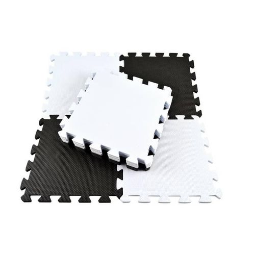 12 Pieces 30.5 X 30.5cm Padding Non-Slip Interlocking Puzzle Foam Floor Tiles For Home Plush Gym, Baby Playroom Exercise Mat Cushion Rugs Noise Reduction Carpet