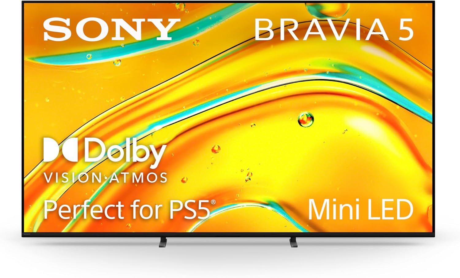 Sony BRAVIA 5 55 Inch TV, Mini LED, K-55XR50, 4K Smart Google TV, XR Processor with AI Technology,120hz Television with Dolby Vision/Atmos, Exclusive Features for PlayStation®5, 2025 Model