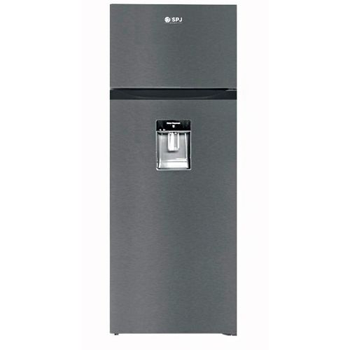 SPJ 270 Litres Fridge; Double Door Top Mount Freezer Defrost Refrigerator With Dispenser - Silver