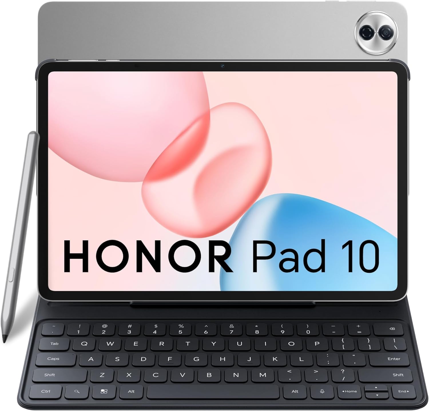 HONOR Pad 10 12.1 Inch Wi-Fi Tablet 8GB RAM 256GB ROM Gray Bundle with Free Keyboard Case & Honor Choice Pencil