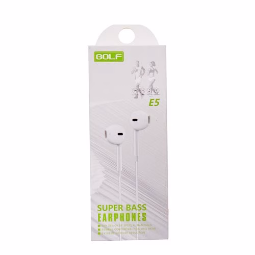 Golf E5 EarPhones - Black