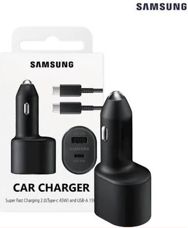 Samsung Super Fast Dual Car Charger (45W+15W) Two Ports