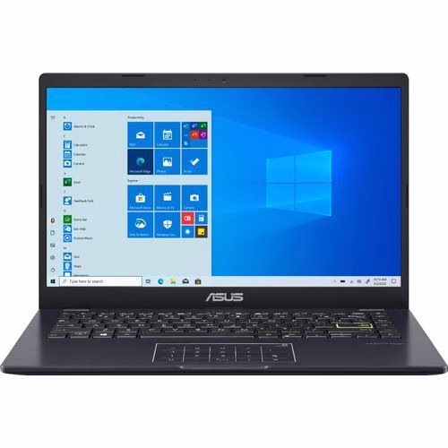 Asus E410M Intel Celeron N4020 4GB RAM 64GB SSD 14" FHD, MicroSD Slot Win10 - Black