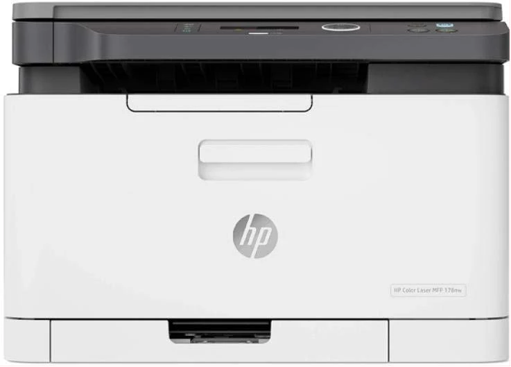 HP 178nw Printer, Wireless Laser Color Multifunction All in One Mobile Ethernet Wi-Fi Printer - White
