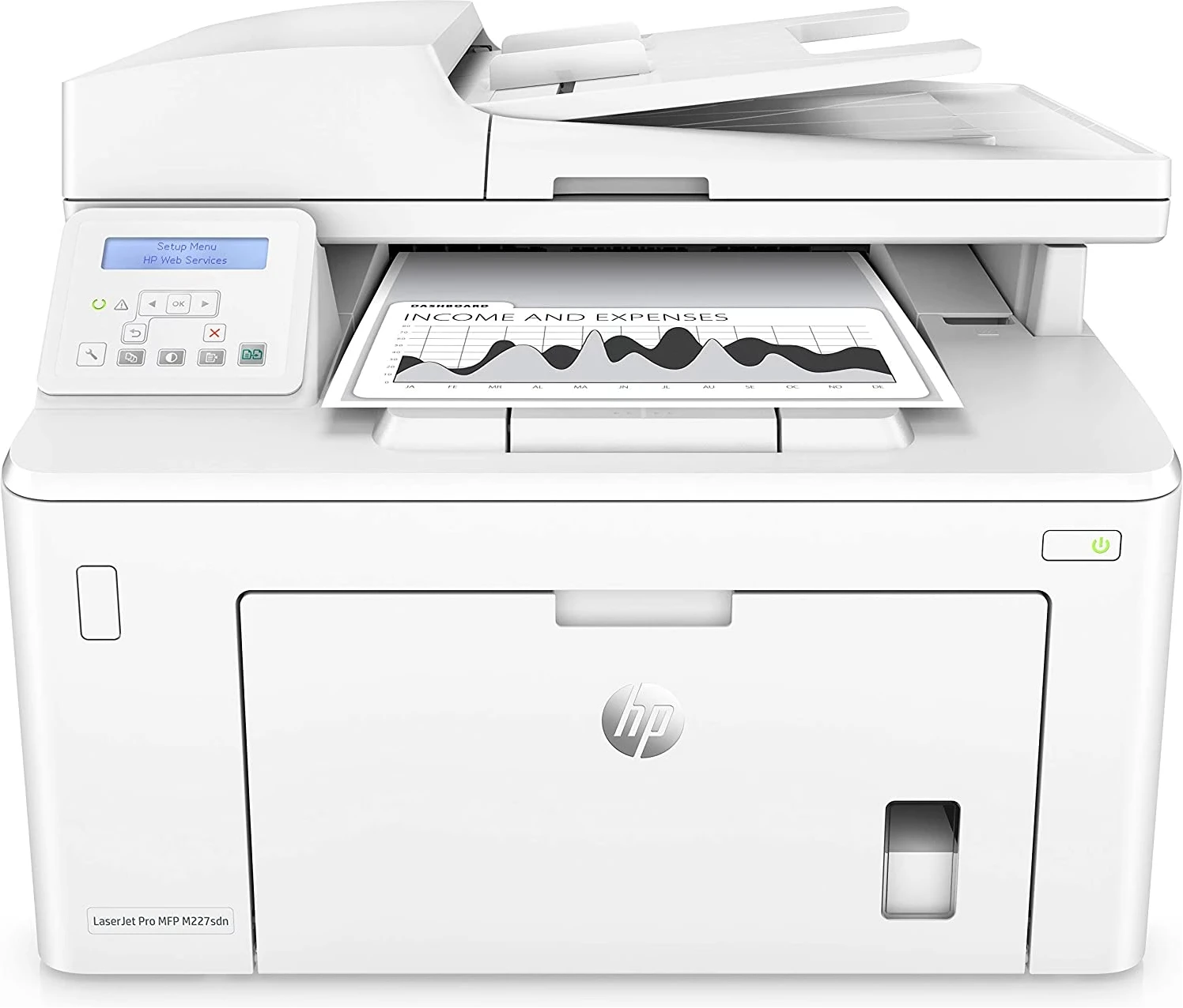 HP LaserJet Pro M227sdn Printer, Multi-Function All In One Duplex Printing Printer, White