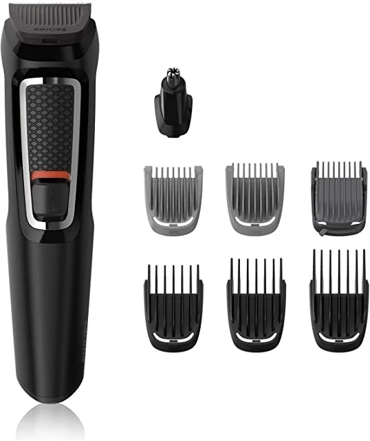 Philips MG3730/15 8-in -1 Hair Clipper & Face Multigroomer Trimmer Kit (Black)