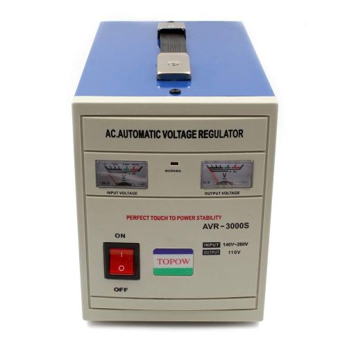 Star ST-1000A 1000Watts Multi-Function Automatic I.C.Powered Voltage Stabilizer Regulator Step Down 110/220 Voltage 50/60Hz Converter Transformer With Fuse Protection For Wind Generator