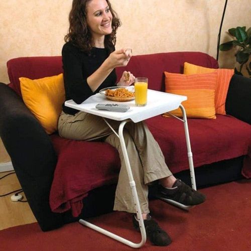 Adjustable Multi Position Portable Folding TV Tray Table Mate For Bed Tray Work Watch TV Dining Study Outdoor & Office Furniture Adjustable Tray Stand On Couch & Dormitory Artifact Folding Lazy Bed Fo