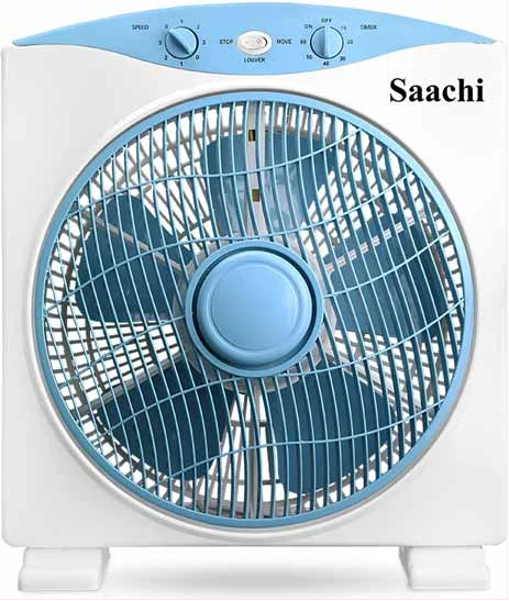 Saachi Box Fan With 3 Speed Control, 12-Inch – NL-FN-1733B - White