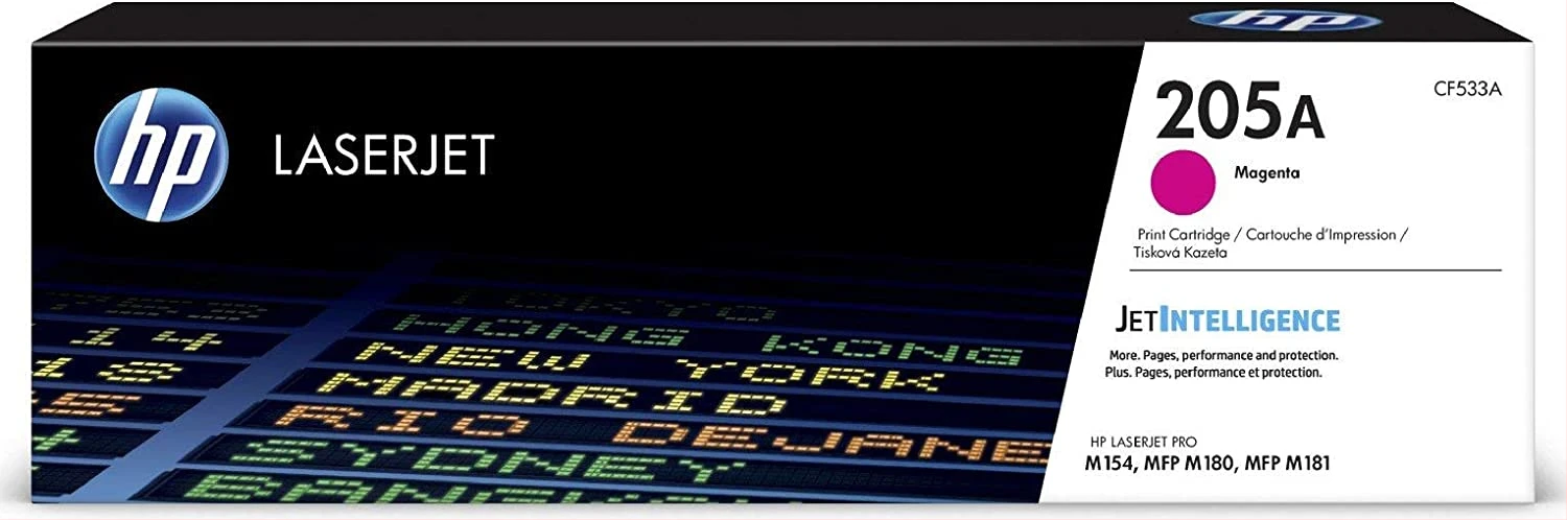 HP 205A LaserJet Toner Cartridge, Magenta, Single Pack