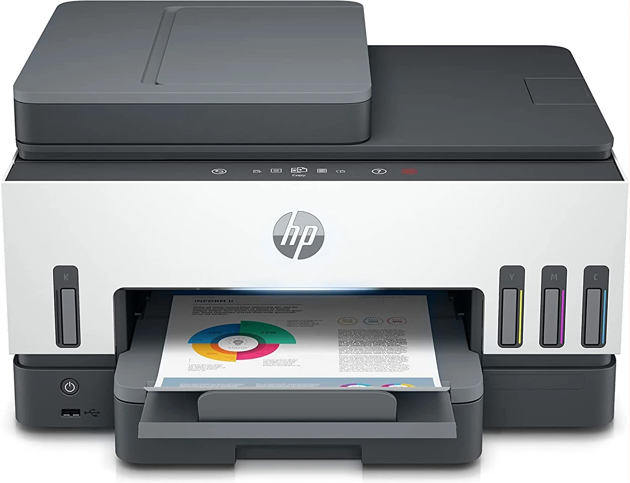 HP Smart Tank 790 WiFi Duplex Hi-Capacity Tank Printer with Magic Touch Panel with ADF, auto Ink & Paper Sensor (up to 12K Black or 8K Color Pages of Ink)