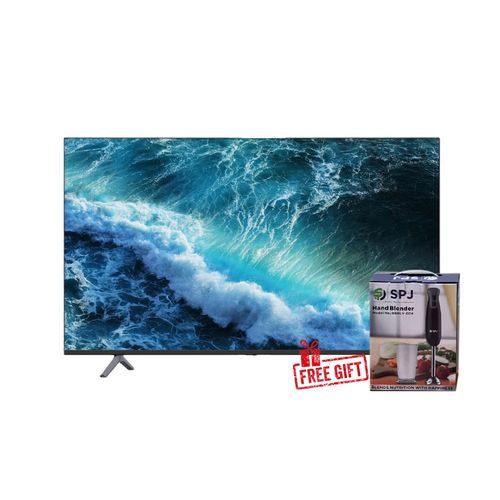 SPJ 55 Inch 4K Ultra HD Android Smart Tv With Built-In WIFI - Black