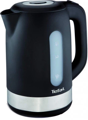 TEFAL Snow 1.7 Litre Kettle with removable anti-scale filter, 2400 watts, KO330827 Percolator - Black