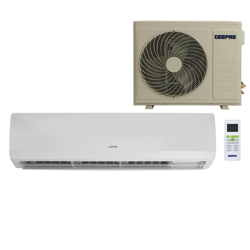 Geepas 12000 BTU Split Type Air Conditioner - Ergonomic Design With Led Display