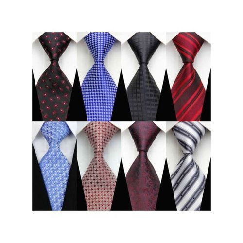8 in 1 Pack of Men's Designer Neckties - Multi-color. Designs May Vary.