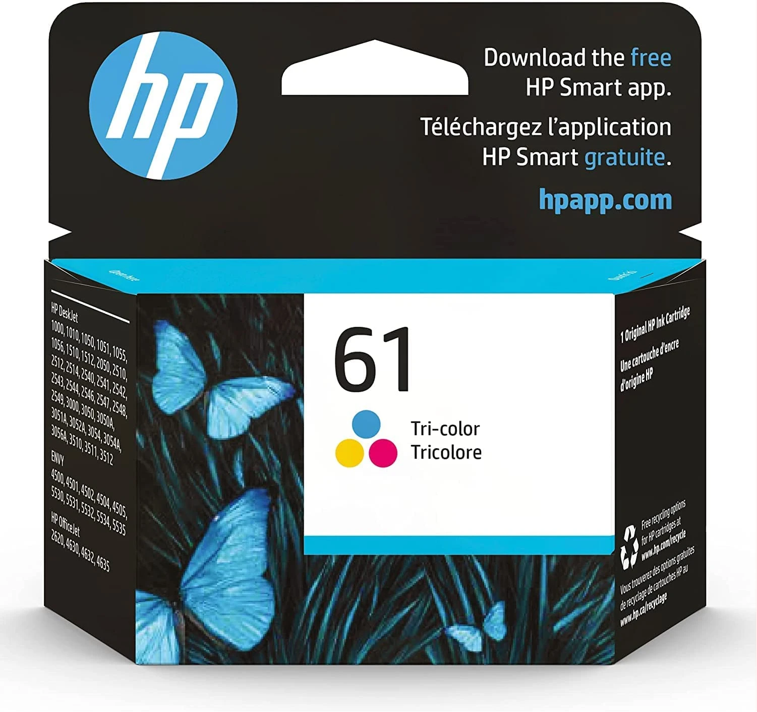 Original HP 61 Tri-color Ink