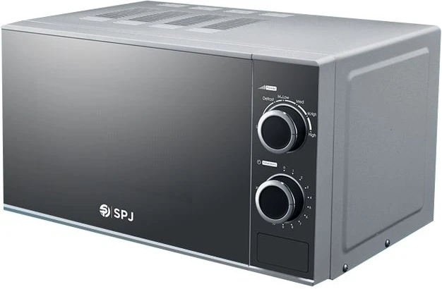 SPJ 20L High Tech Mirror Door Microwave Oven - Silver