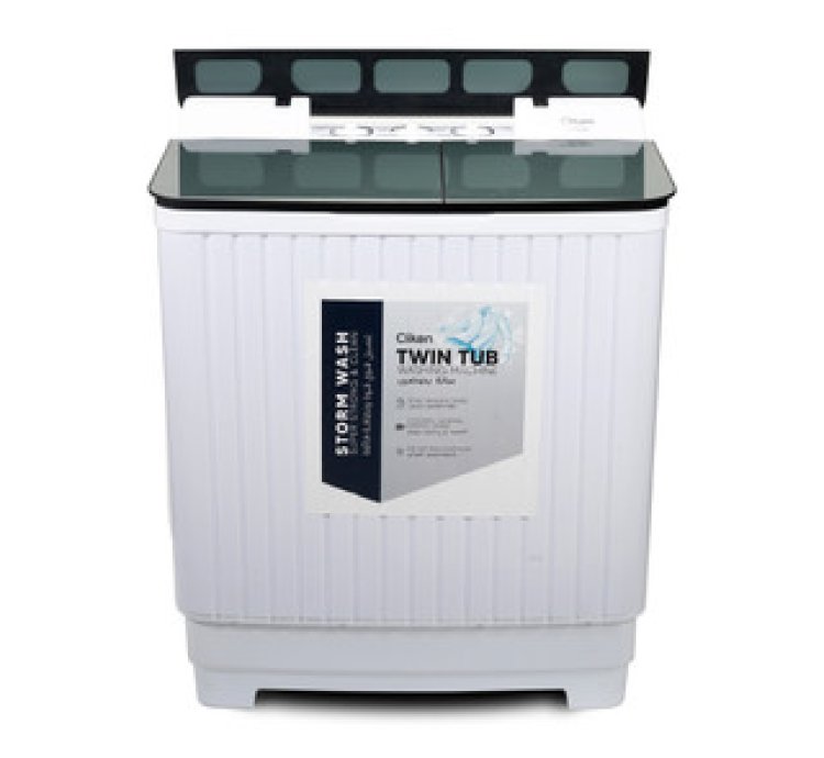 Clikon Washing Machine Twin Tub Semi-Automatic- 8KG