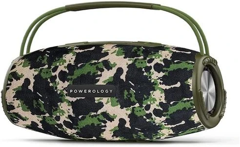 Powerology Phantom Boombox Bluetooth Speaker - Camouflager Green