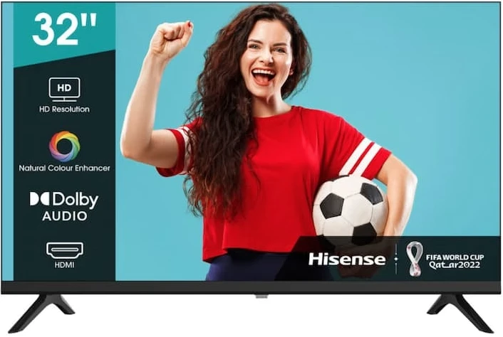 Hisense 32 - Inch HD LED Digital TV 32A5200F With In-Built Free To Air Digital Receiver, USB, HDMI - Black (3YRs WRTY)