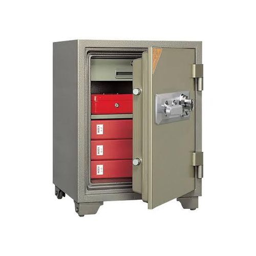 B & S Universal Fireproof Safe BS-D670 Dial Lock and Key,Grey