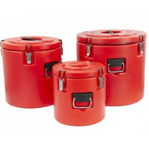 3 Piece Insulated Food Storage Cold & Hot Pots, Casseroles Dishes (20L, 40L, 60L) - Red