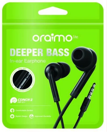 Oriamo Conch 2 3.5mm Wired Earphones in-Ear with Mic