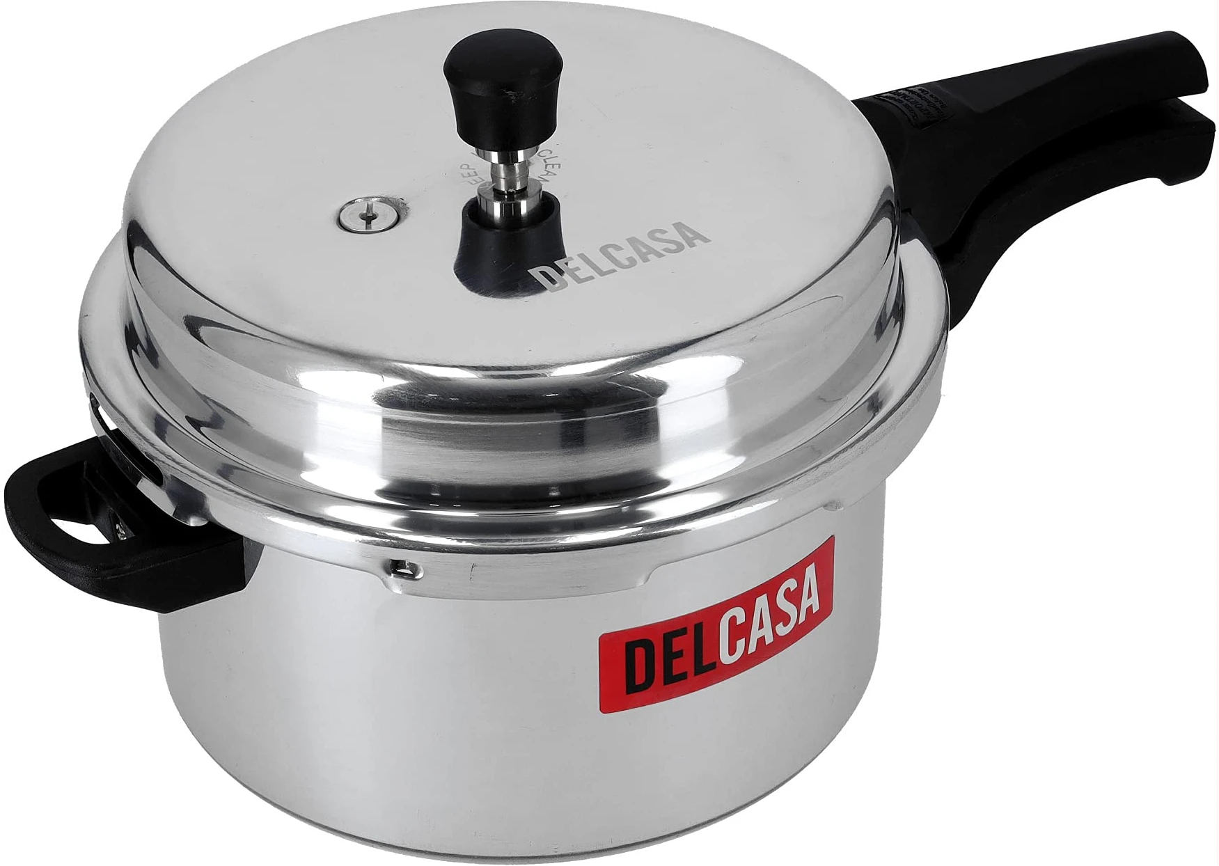 Delcasa DC1125 7.5L Aluminium Pressure Cooker - Silver