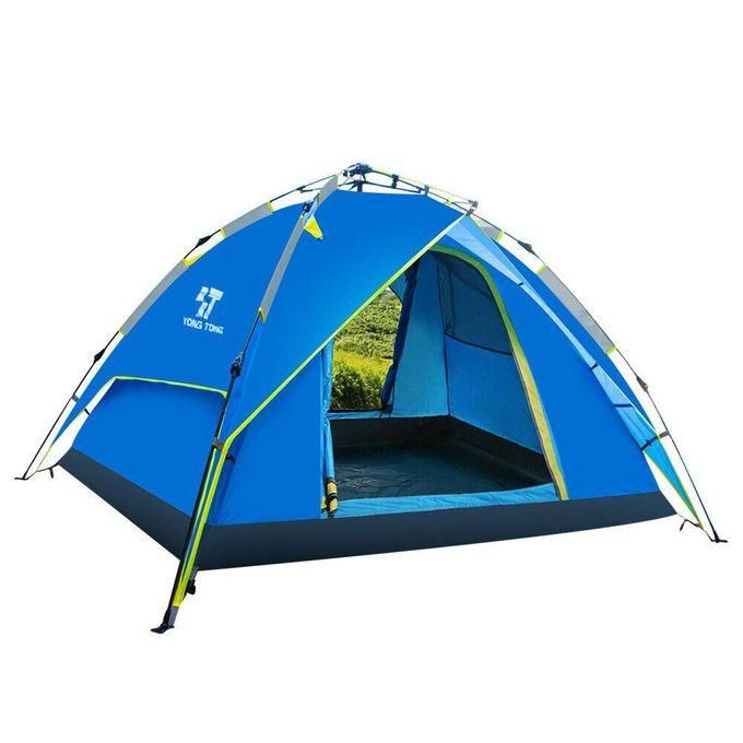 6 Person Camping Tent with Removable Rain Fly, Easy Setup Outdoor Tents Water Resistant Lightweight Portable for Family Backpacking Camping Hiking Traveling- Multicolor