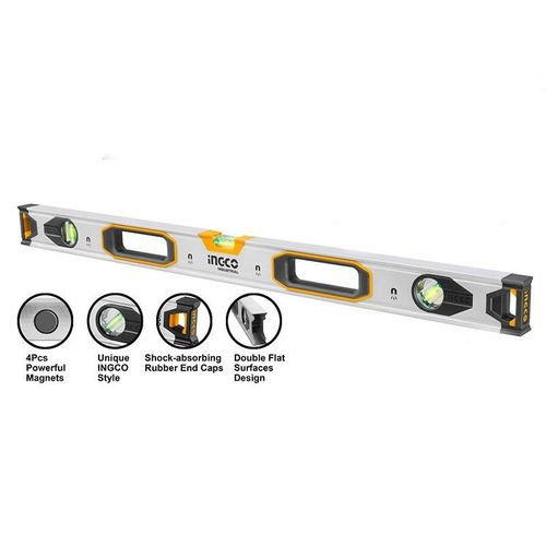 INGCO 150cm Spirit Level With Powerful Magnets HSL38150M