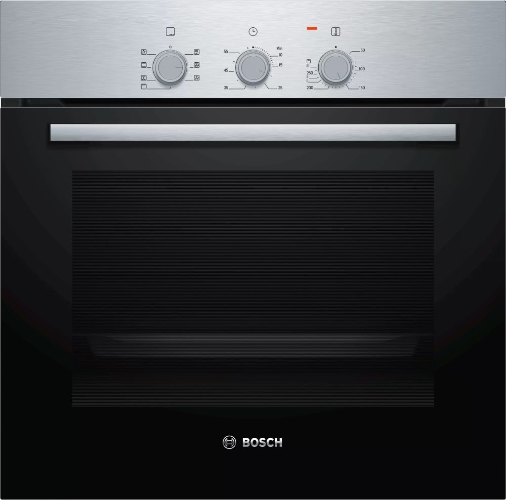 Bosch HBF011BR1M Serie 2 60 cm 66 - Litres Built-in Electric Oven With 3D Hot Air- Stainless Steel