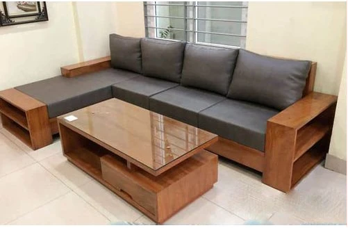 5 Seater L Shaped Luxurious Sofa Set with Fibre Pillows