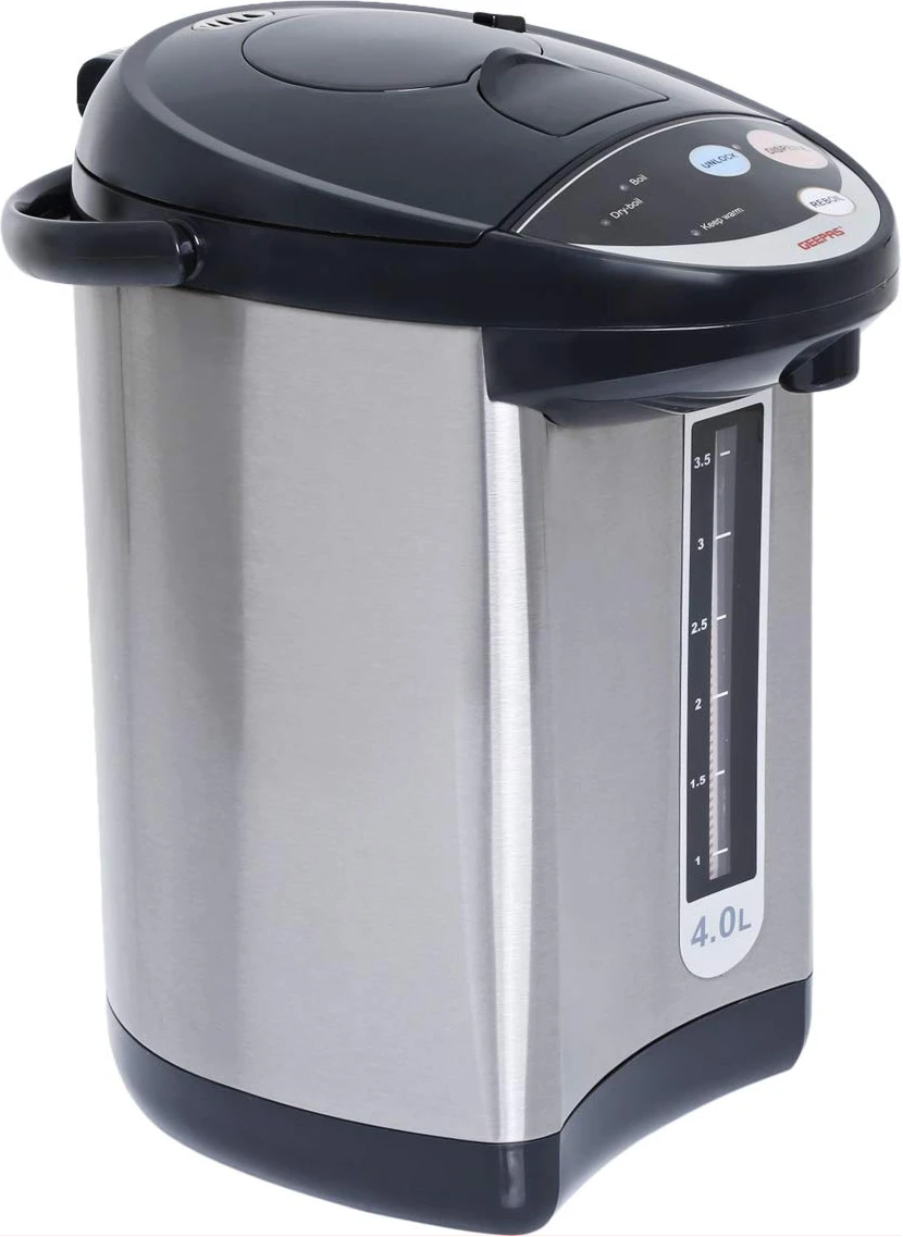 Geepas GEV5132 5L Stainless Steel Digital Electric Airpot Flask, Silver