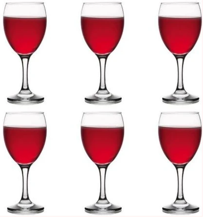 6 Pieces Of 300ml Juice, Wine Glasses - Colorless