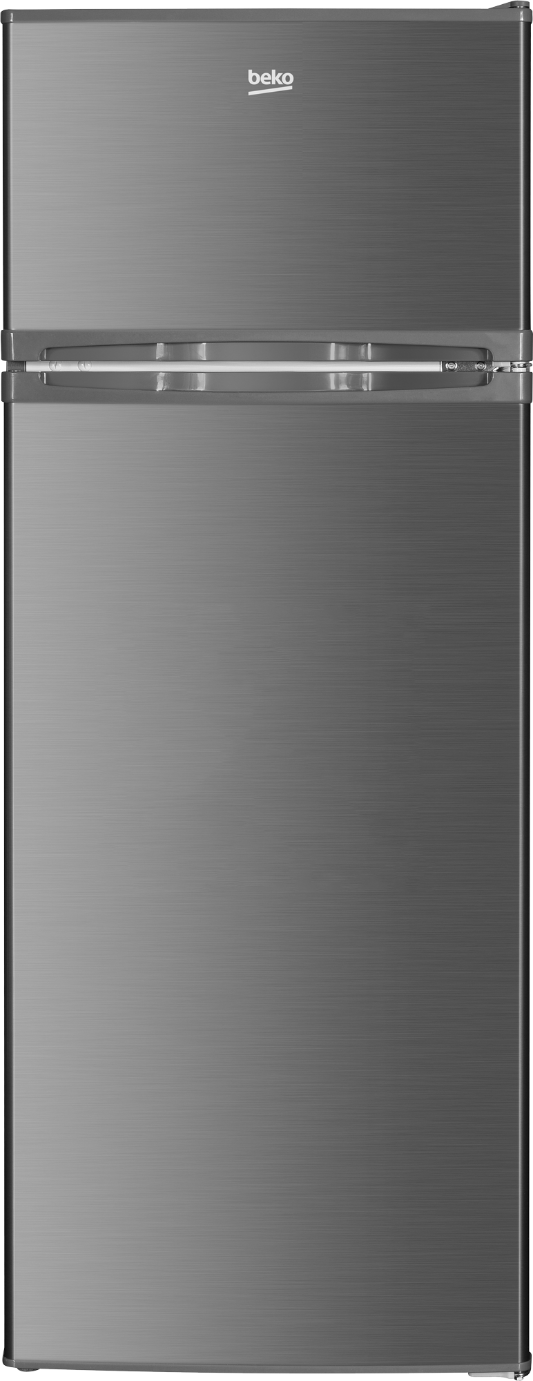Beko 208L Fridge, BAD285 KE, Double Door Top Mount Freezer, Defrost Refrigerator - Inox