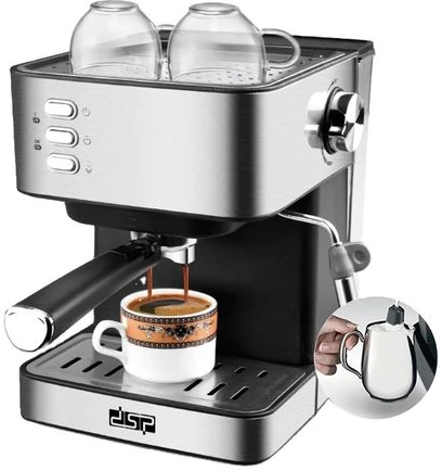 Dsp 1.6 Litre Electric Espresso Coffee Maker Machine- Silver