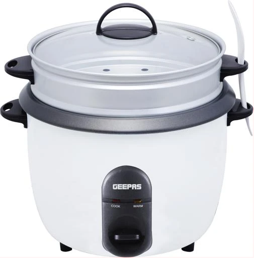 Geepas GRC35011 1.5L Automatic Rice Cooker 500W - Steam Vent Lid & Simple One Touch Operation