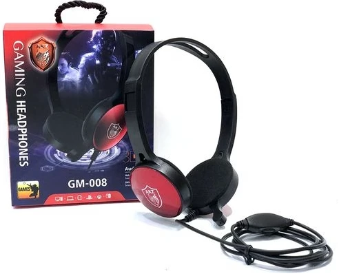 GM-008 Wired Gaming Headset Stereo Volume Control-Black
