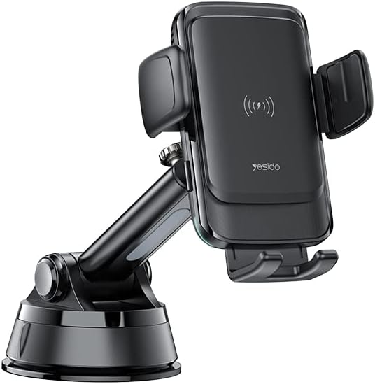 Yesido C188 15W Car Phone Holder Automatic Alignment Car Phone Holder Memory Function Cell phone Car Holder Car Charger Universal