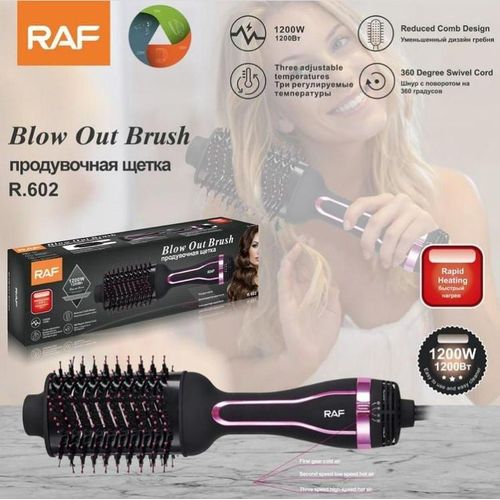 RAF Professional 3 In 1 Hair Dryer 3 Temperature Settings Hair Straightener Comb 1200W Air Dryer