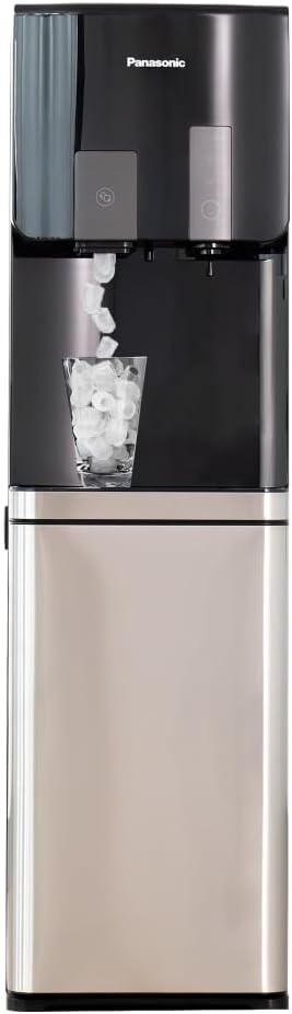 Panasonic 2 in 1 Bottom Loading Water Dispenser with Ice Maker, SDM-WD4534BG, Auto ice Making, Dual Touchless,Big Ice Capacity, UV LED Sterilization, Touch Pad Dispensing