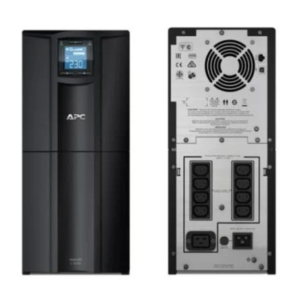 APC 3000VA, Smart-UPS C, Line Interactive, 3kVA, 2100W, Tower, 230V, 8x IEC C13+1x IEC C19 outlets, USB and Serial communication, AVR, Graphic LCD