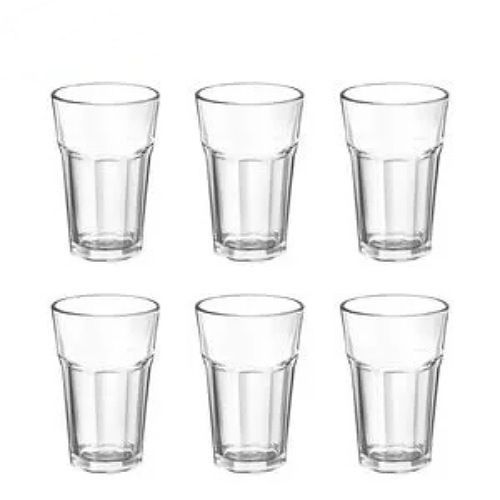 Luminarc 6 Pieces Of Water Juice Glasses Cups Drinkware -Colorless