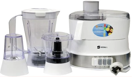 Sayona SFP-4339 Food Processor (Juicer, Blender, Chopper, Grinder) - White