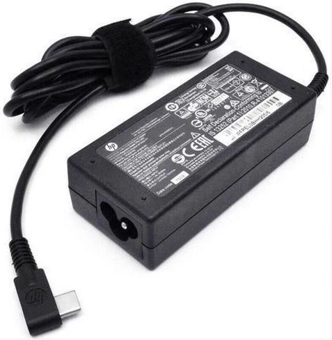 HP Spectre EliteBook Type C Power Supply Adapter, Laptop Charger - Black