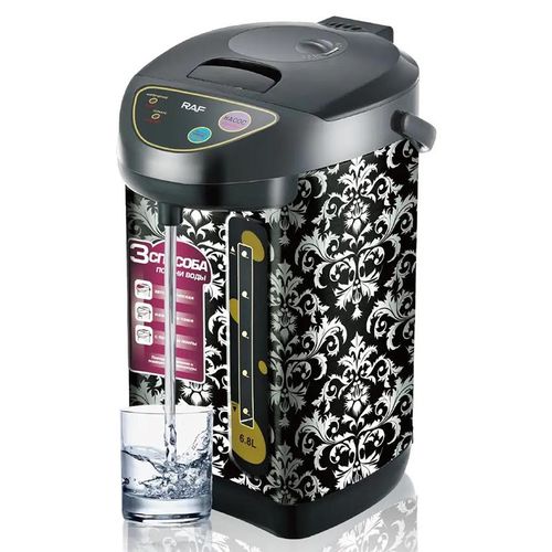 RAF Household Electric Kettle 800W Strong Power 6.8L Large Capacity Intelligent Insulation Coffe Pot Tea Boiler- Multicolor