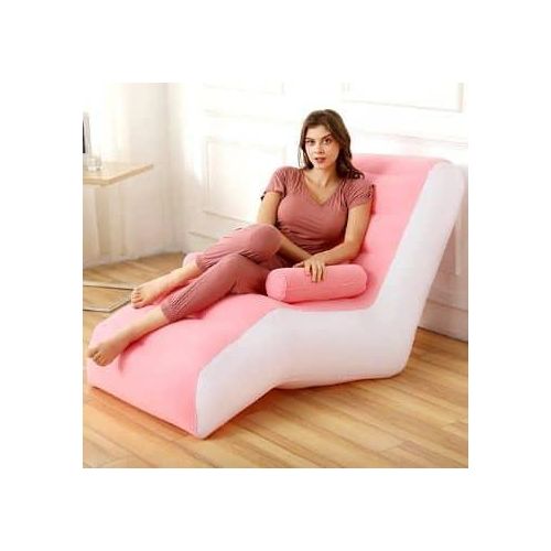 Portable Inflatable Chaise Lounge Bean Bag Folding Lazy Floor Sofa Lounger Bed Recliner Inflatable Chair With Armrests For Party Outdoor Camping Beach