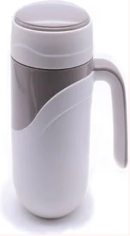 Classic Insulated Travel Mug with handle, Grey - 380ml