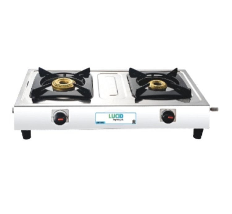Lucid 2 Gas Stoves Stainless Steel Economy
