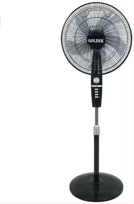 Golder DGS045 16 Inch Stand Fan 3Speed-Quiet Motor DGS045- Black